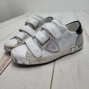 Philippe Model white leather PM/78 edt velcro sneakers low white leather 35